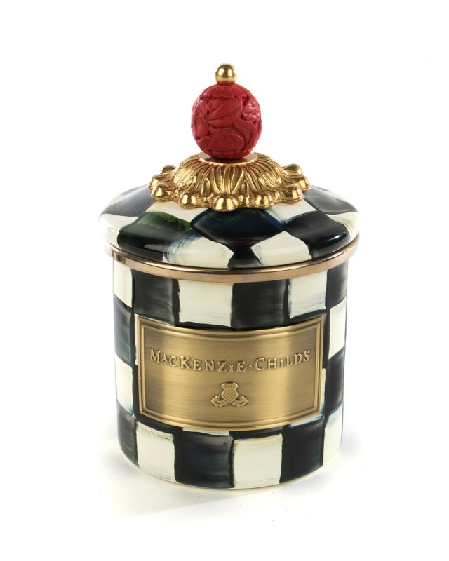 Courtly Check Mini Enamel Canister