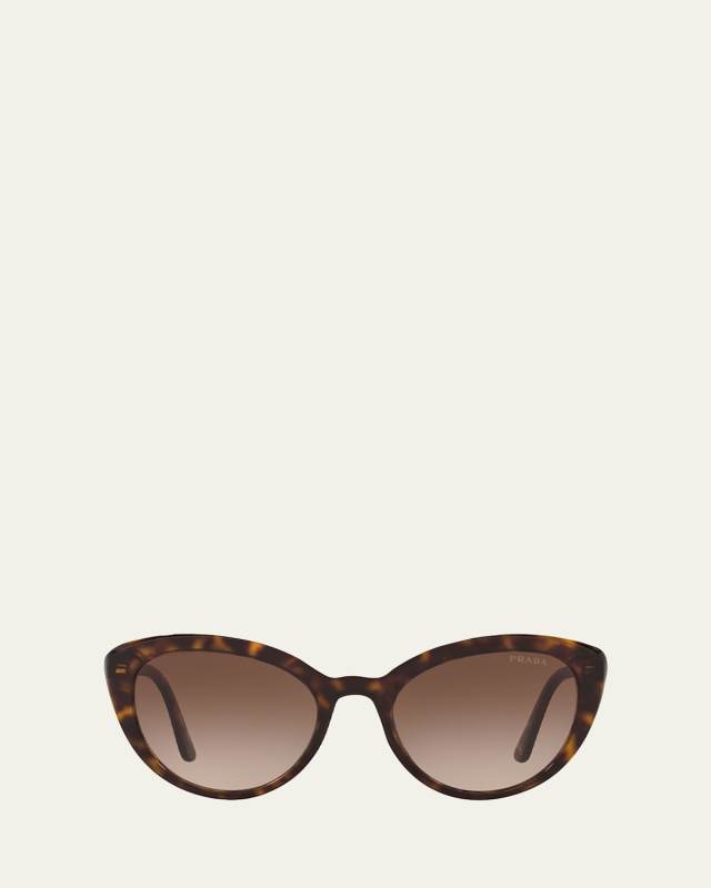 Semi-Transparent Acetate Cat-Eye Sunglasses
