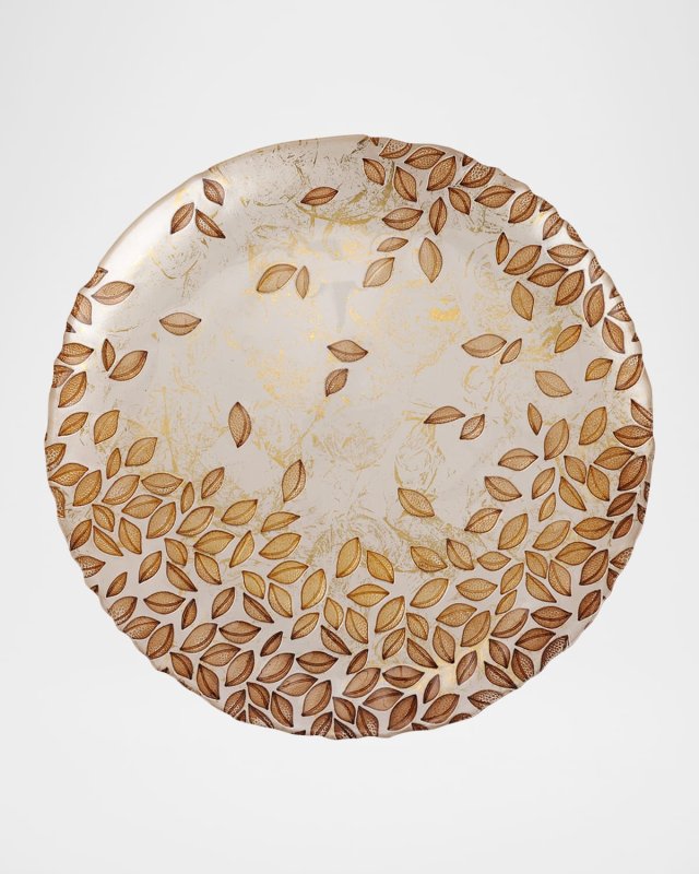 Autunno Glass Round Platter