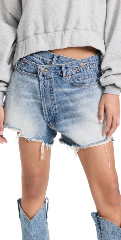 R13 Crossover Shorts Turner Blue