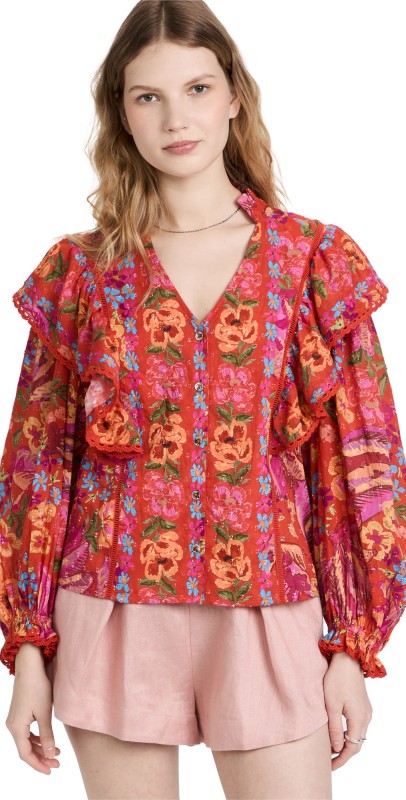 FARM Rio Redpring Bananas Blouse Redpring Bananas