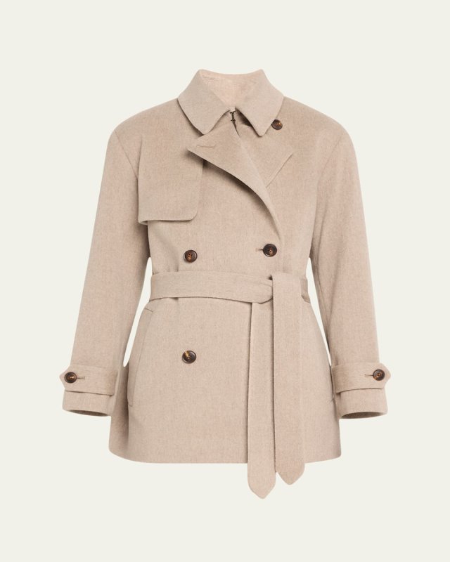 Pax Abbreviated Wool Trench Coat