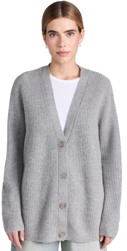 Jenni Kayne Cashmere Cocoon Cardigan Heather Grey