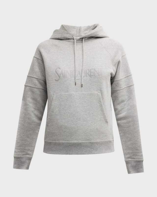 Raglan Hoodie with Logo Embroidery