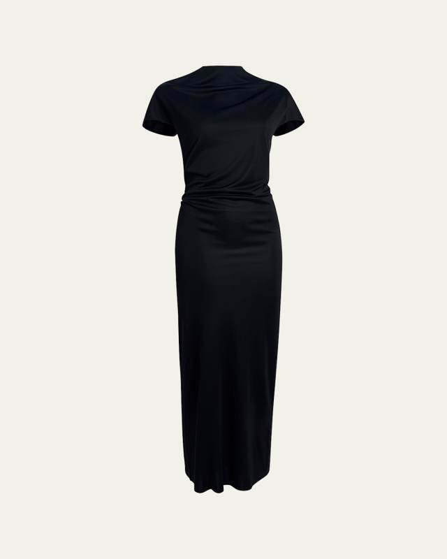 Yenza Draped Jersey Body-Con Dress