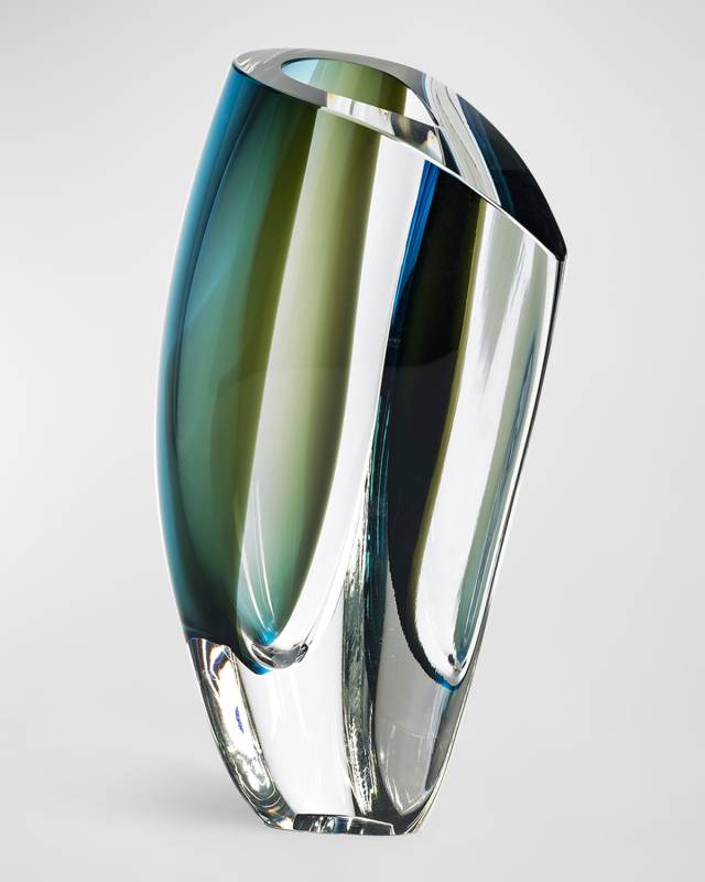 Large Mirage Vase - Forest Green and Blue
