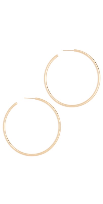 Jennifer Fisher 2 Thread Hoops Yellow Gold