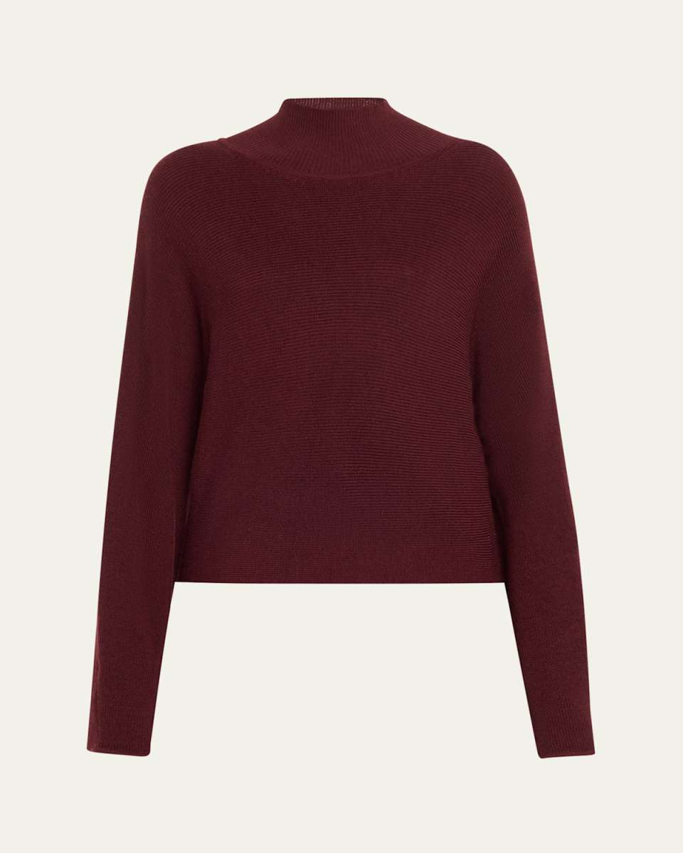 Cassidy Mock-Neck Wool Sweat