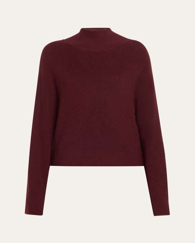 Cassidy Mock-Neck Wool Sweat