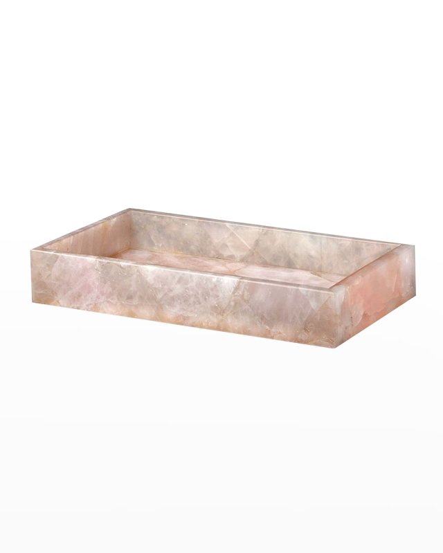 Rose Quartz Vanity Tray