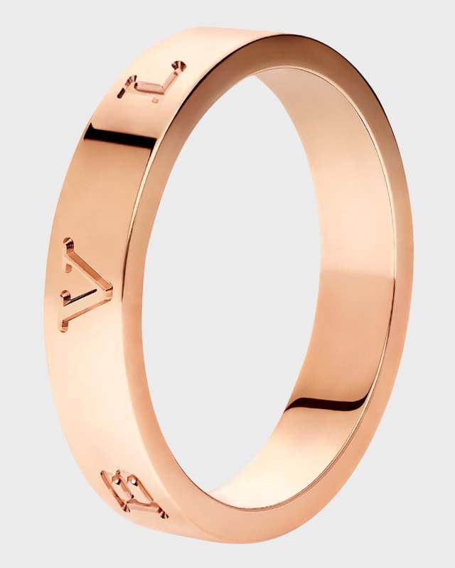 BULGARI Plain Band Ring in 18K Rose Gold
