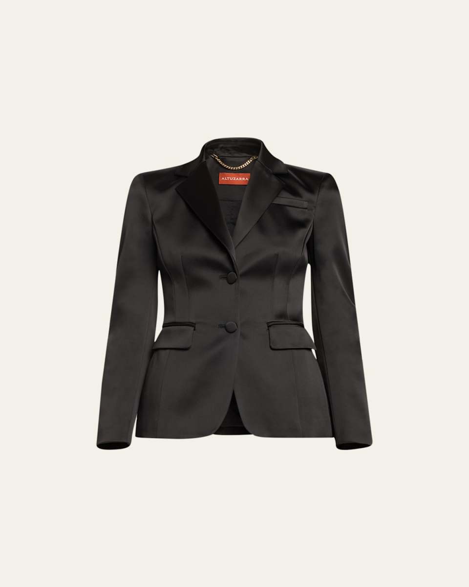 Fenice Satin Blazer Jacket
