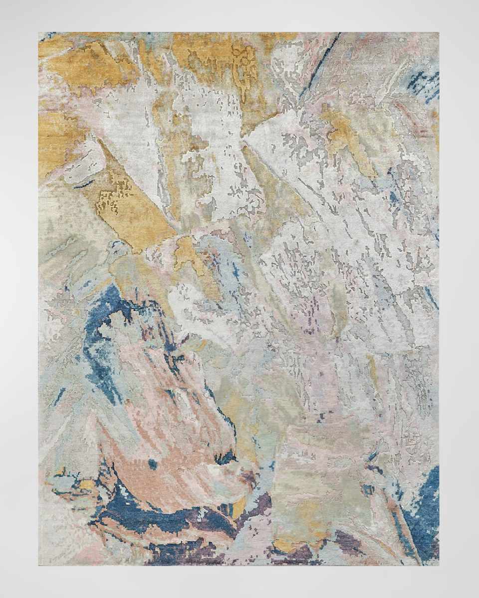 Floor Art Hand-Knotted Multi Rug, 8' x 10'