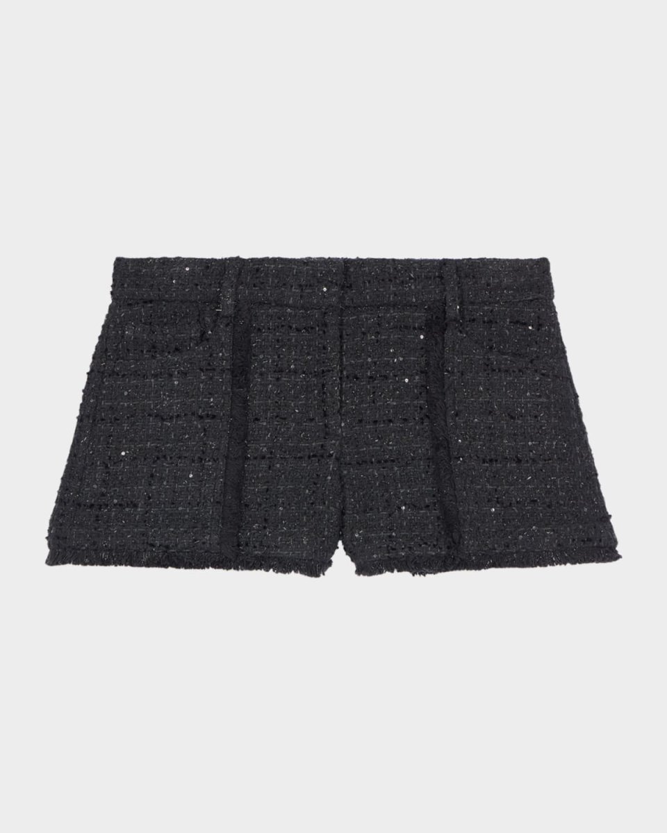 Fitted Tweed Shorts