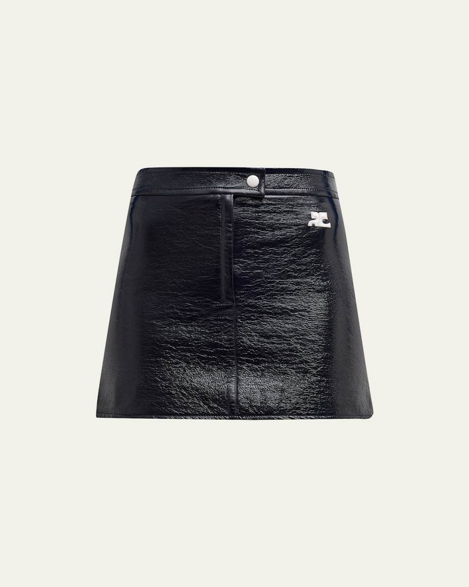 Reedition Vinyl Mini Skirt
