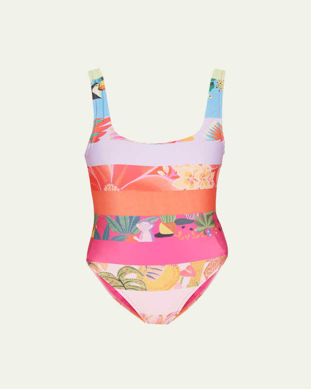 Rainbow Forest One-Piece Swimsuit