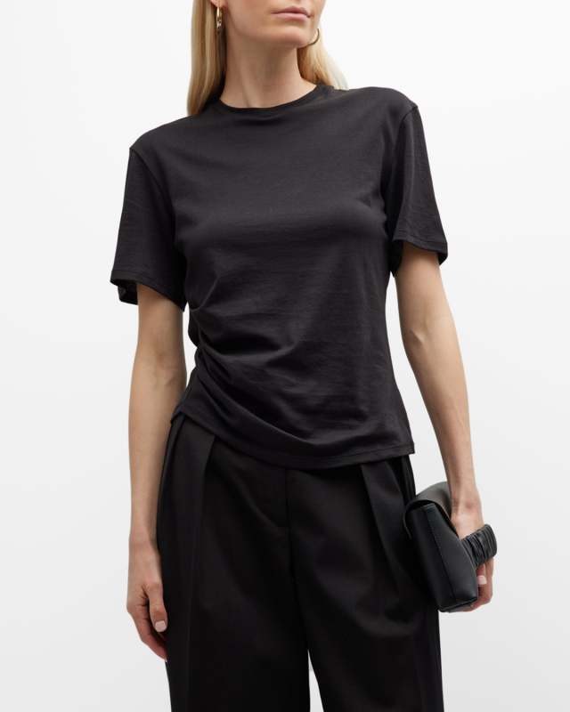 Apex Side-Drape Short-Sleeve T-Shirt
