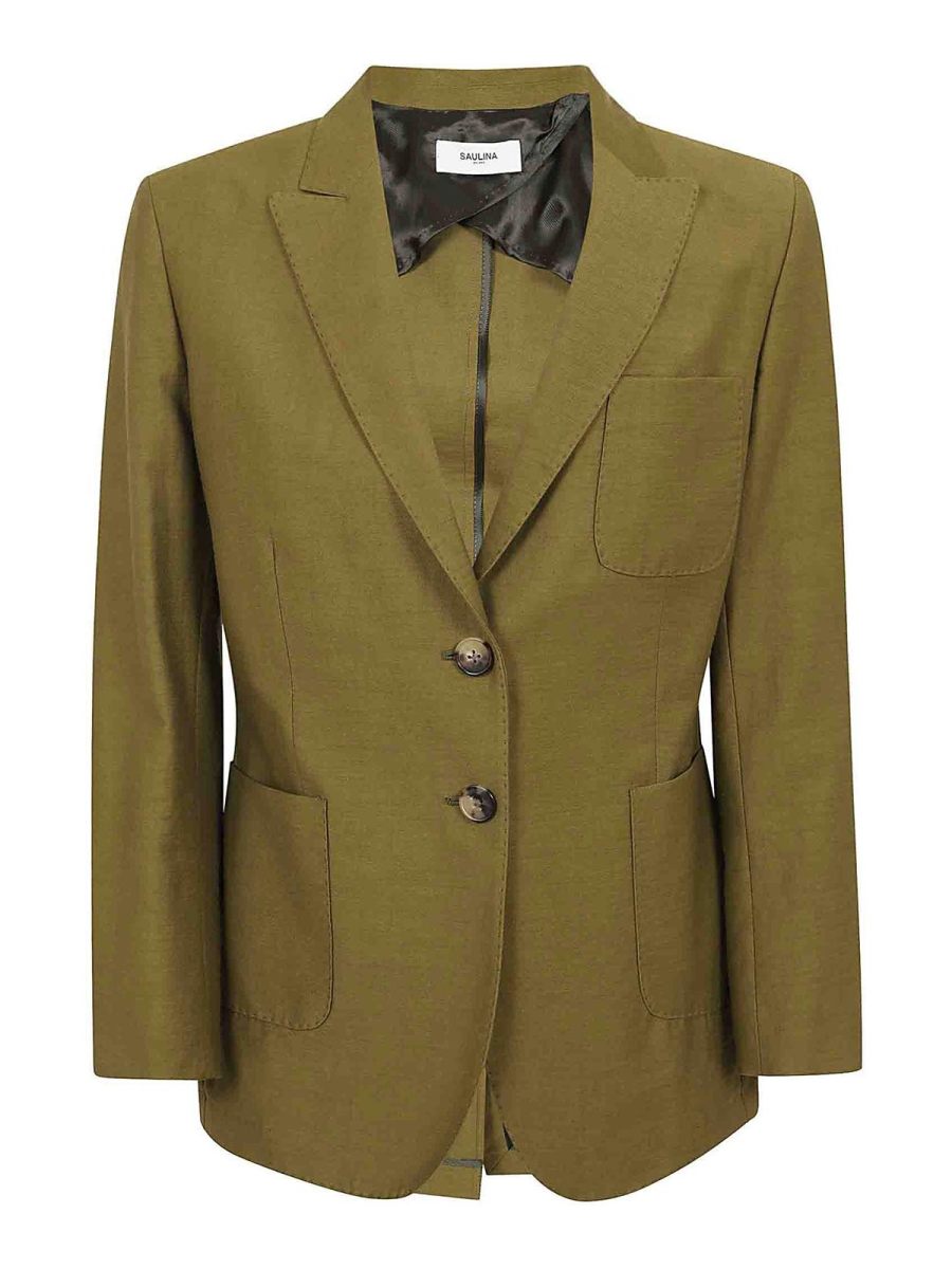 Saulina Veste Casual - Vert Foncé