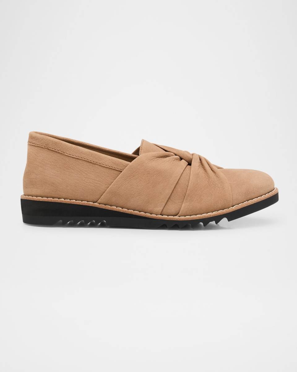 Eena Suede Twist Slip-On Loafers