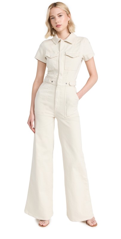 Good American Fit For Success Jumpsuit Bone001