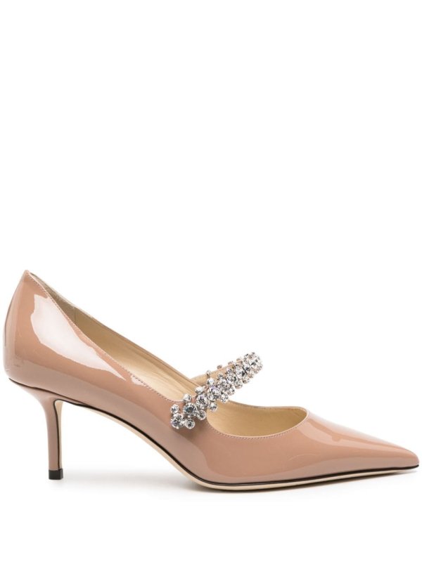 Bing 65mm crystal-strap pumps