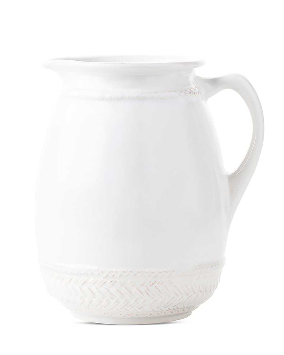 Le Panier Ceramic Pitcher - Whitewash