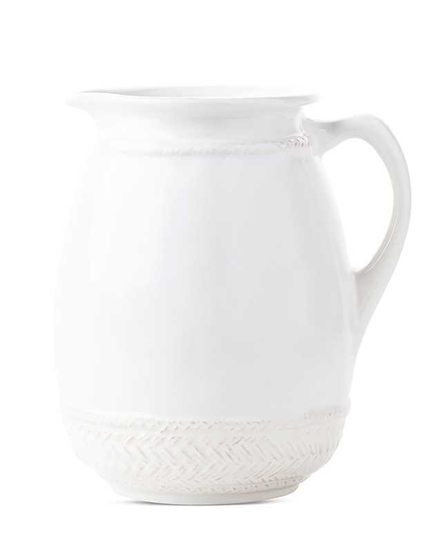 Le Panier Ceramic Pitcher - Whitewash