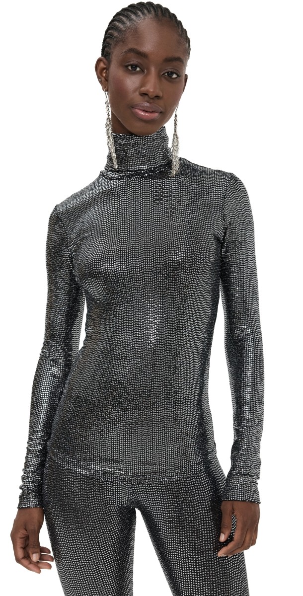 Isabel Marant Joyela Top Black/Silver