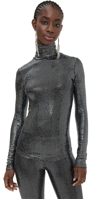 Isabel Marant Joyela Top Black/Silver