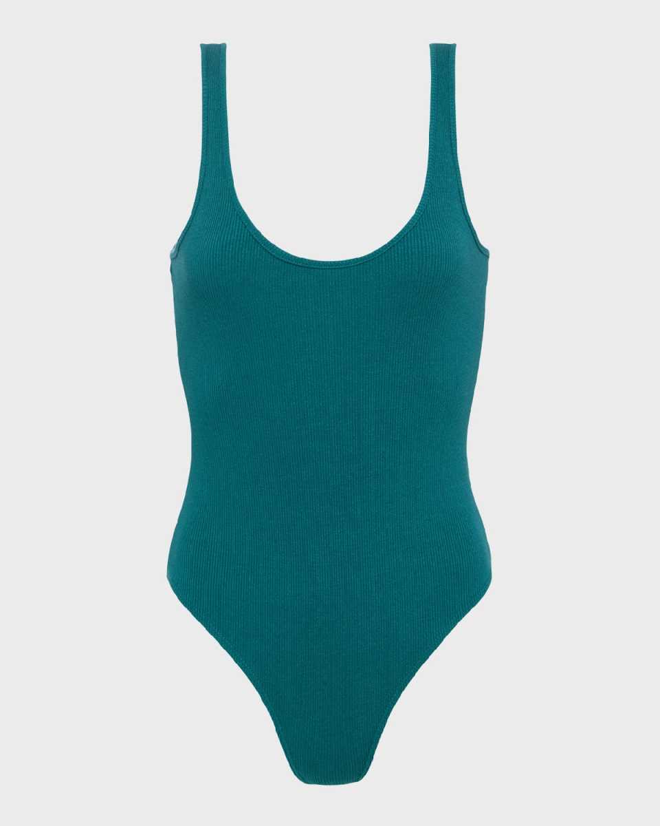 Nica Scoop-Neck Tank Bodysuit