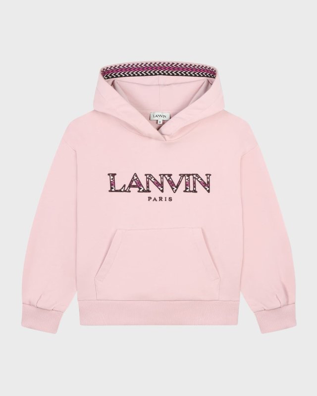 Girl's Embroidered Logo-Print Hoodie, Size 4-
