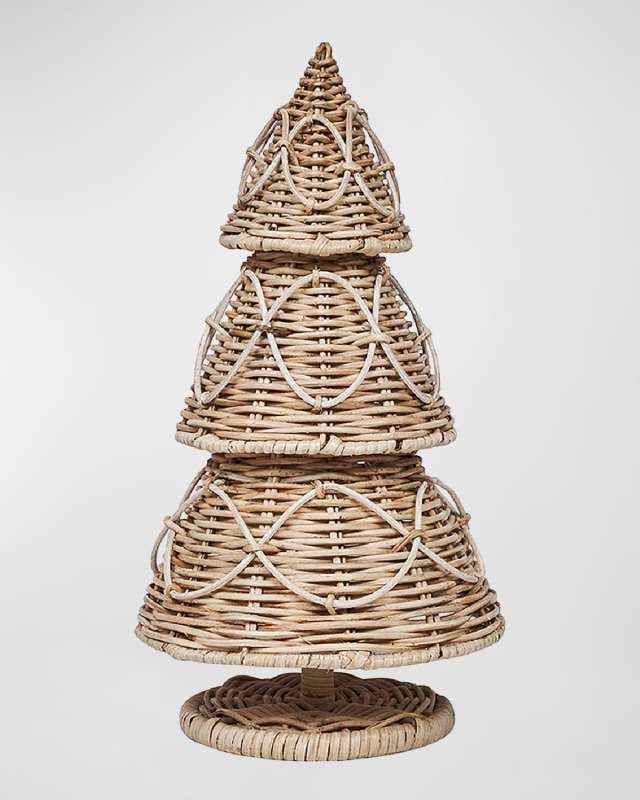 Provence Rattan Whitewash 16-Inch Tree