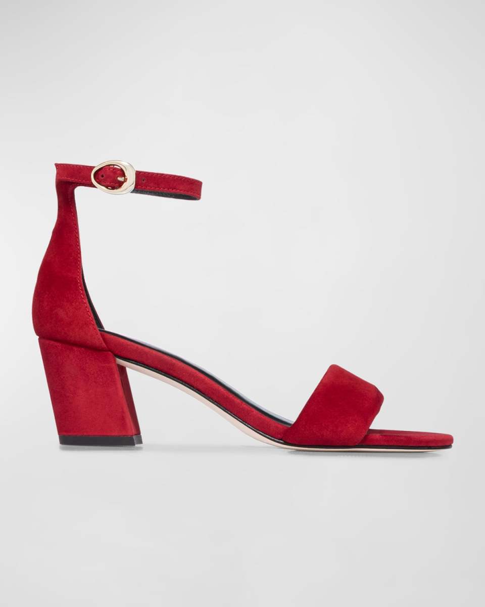 Bowie Suede Ankle-Strap Sandals