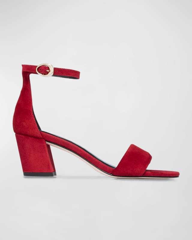 Bowie Suede Ankle-Strap Sandals