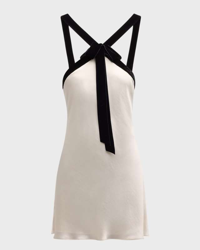 Elfreda Halter Mini Shift Dress
