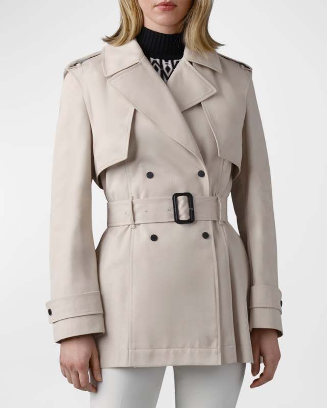 Adva Mid-Length Belted Trench Coat