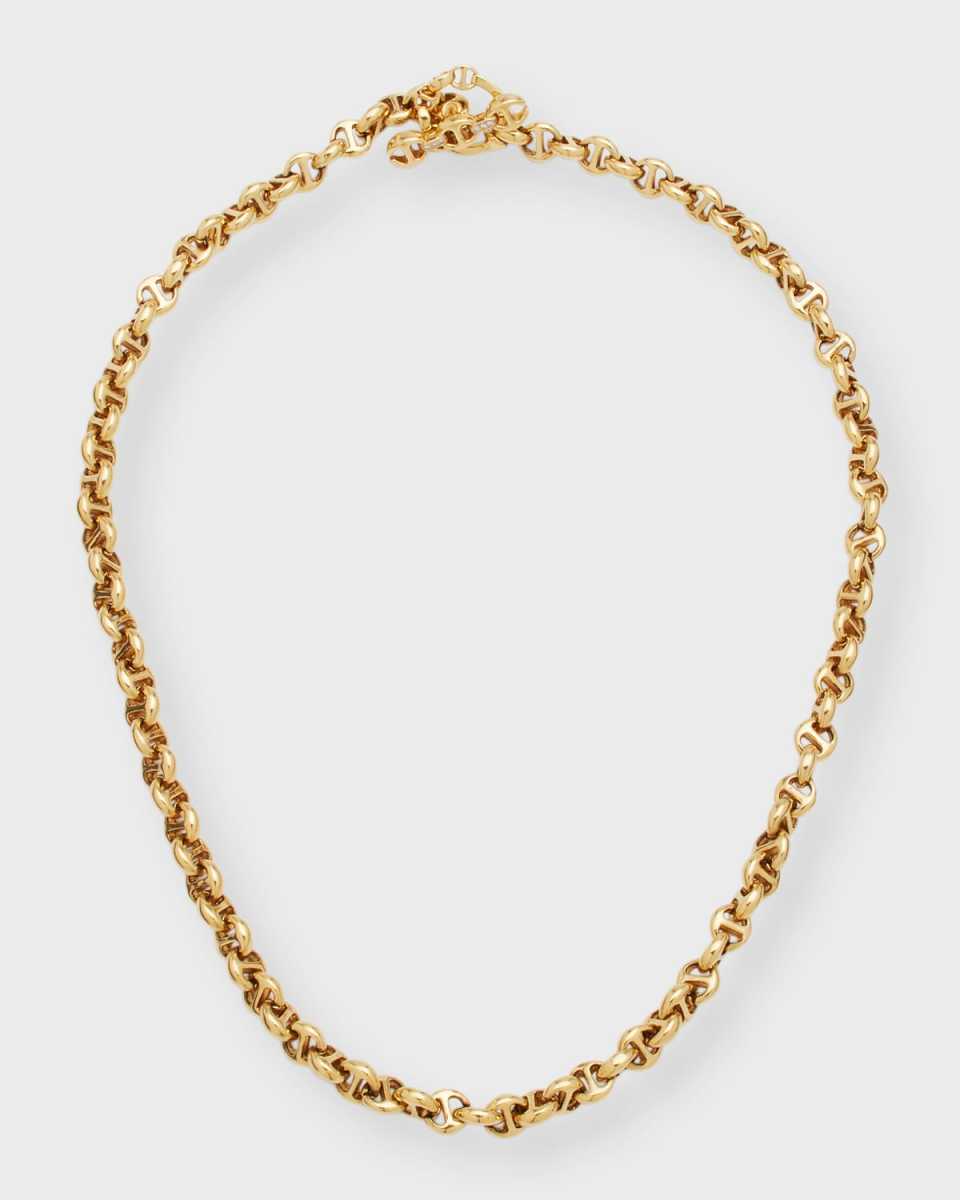 18K Yellow Gold 5mm Necklace with Diamond Toggle