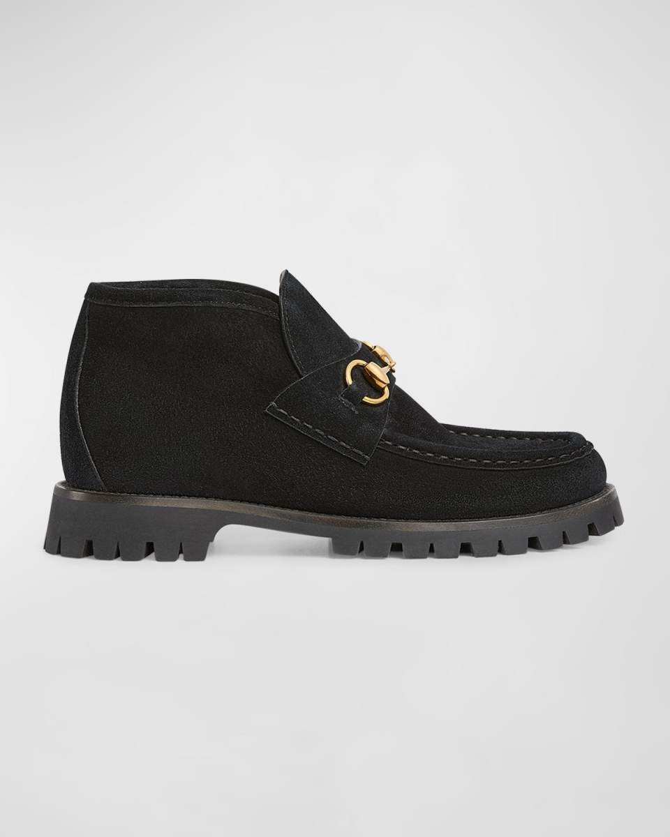 Sylke Suede Bit Moccasin Booties