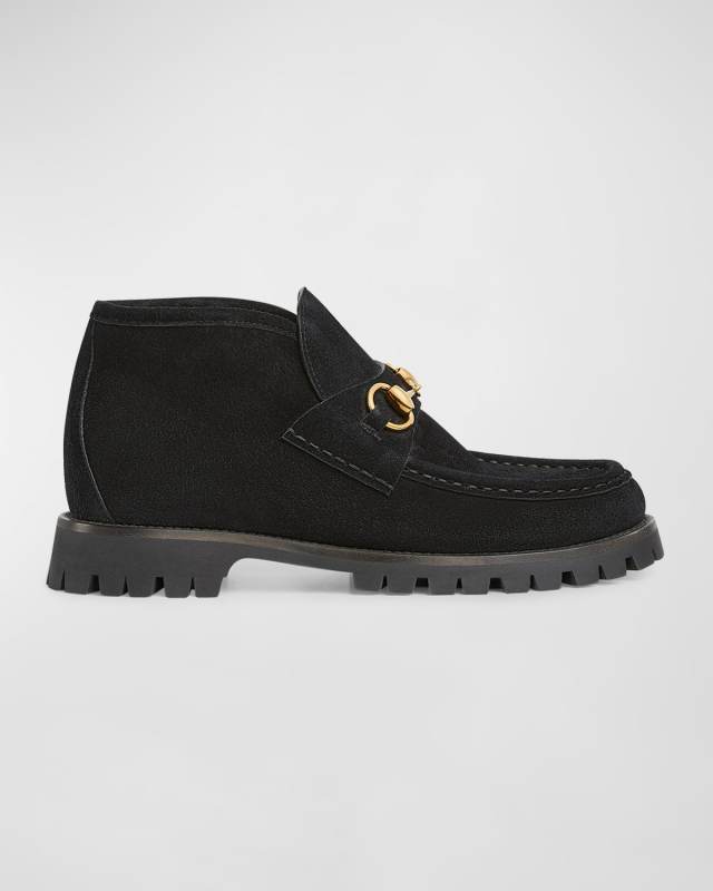Sylke Suede Bit Moccasin Booties