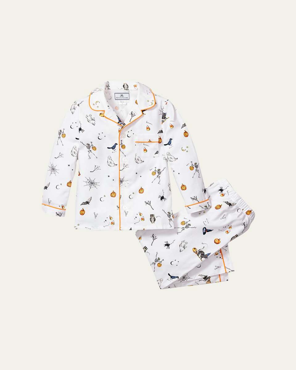Kid's Trick Or Treat Pajama Set, Size 6M-14