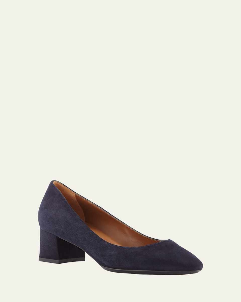 Pasha 40mm Waterproof Suede Pumps