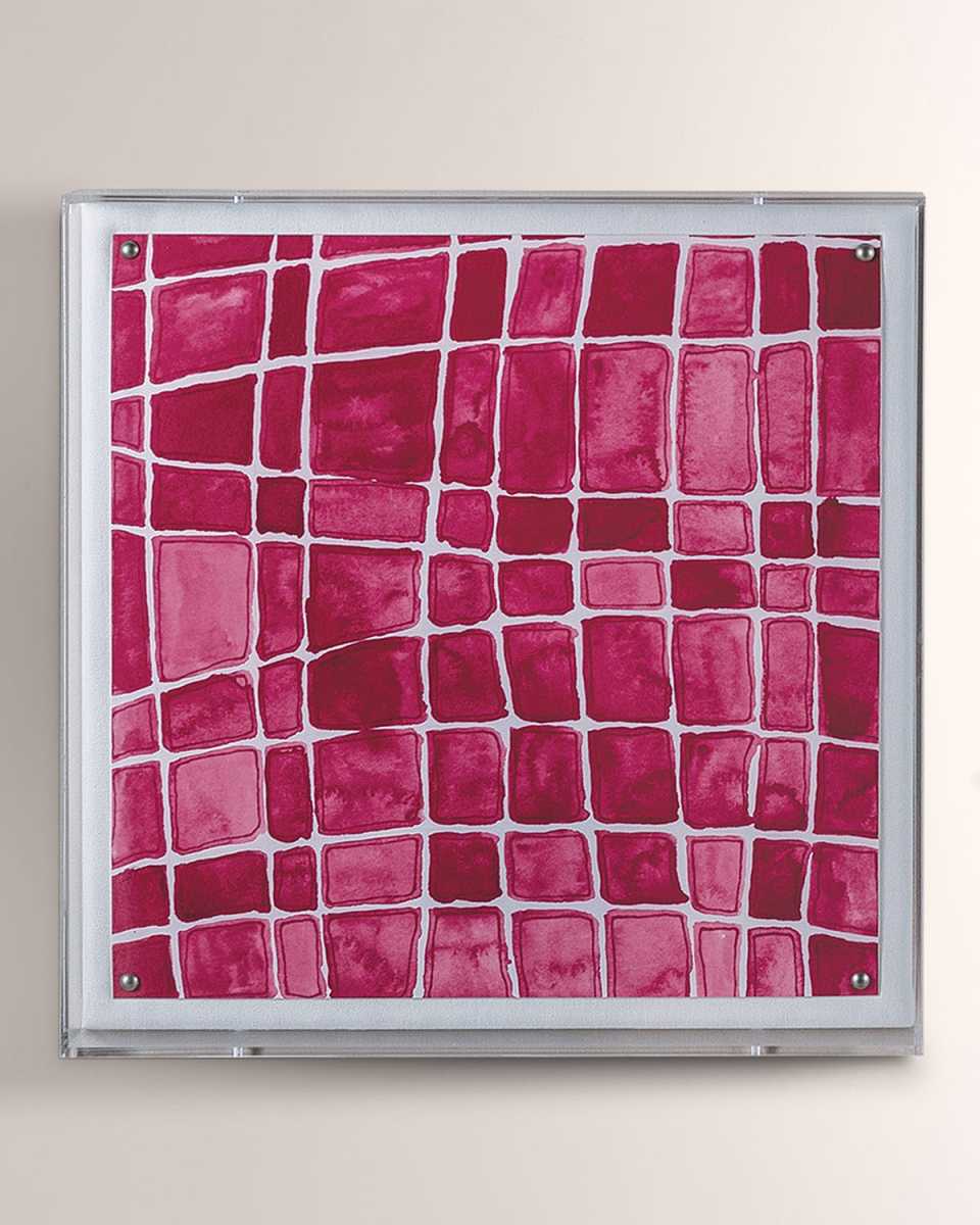 Magenta Squares Wall Art