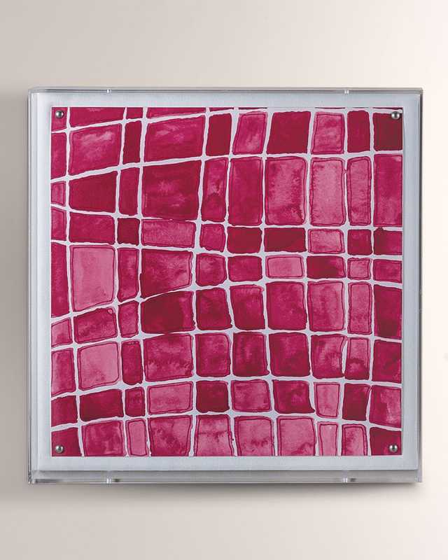 Magenta Squares Wall Art