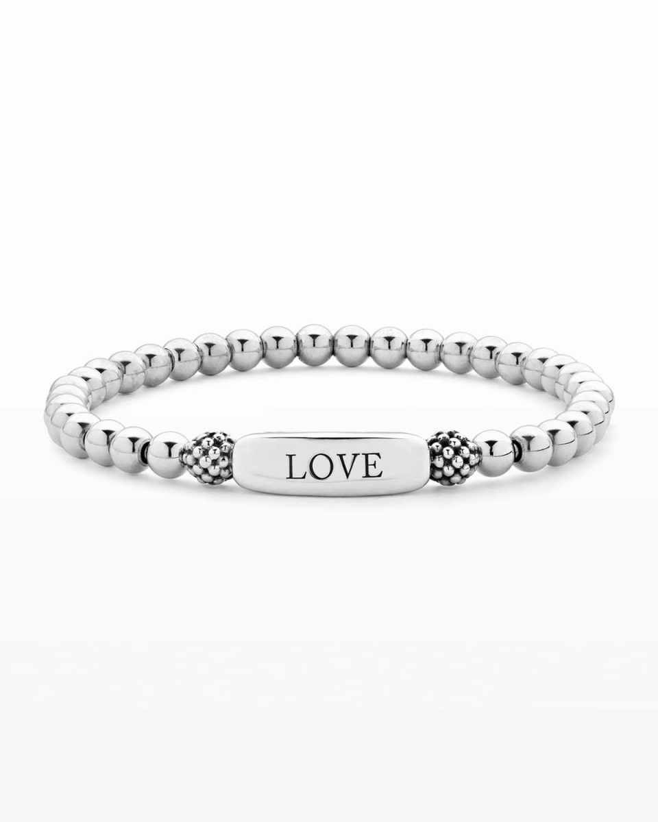 Signature Caviar Love Stretch Bracelet
