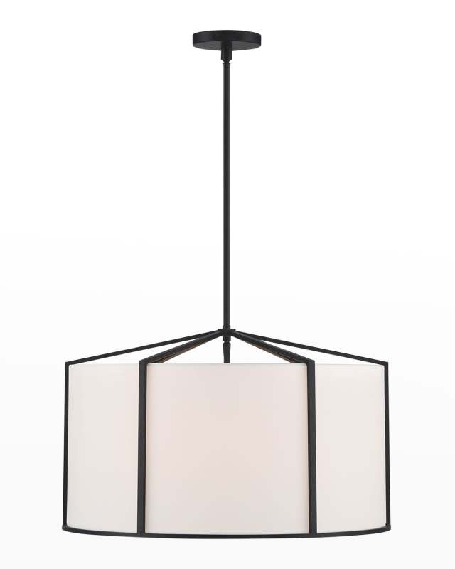 Carlyn 6-Light Black Chandelier