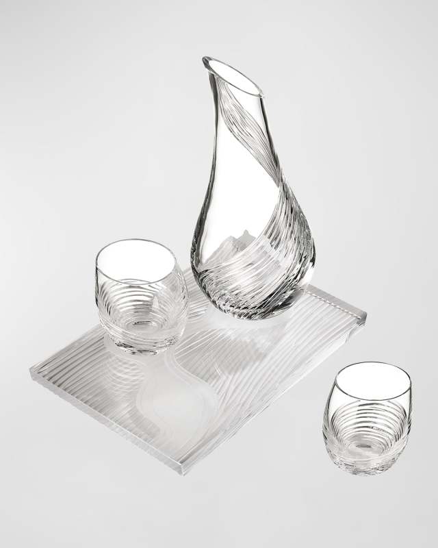 Crystal Water Carafe and Tumbler Set