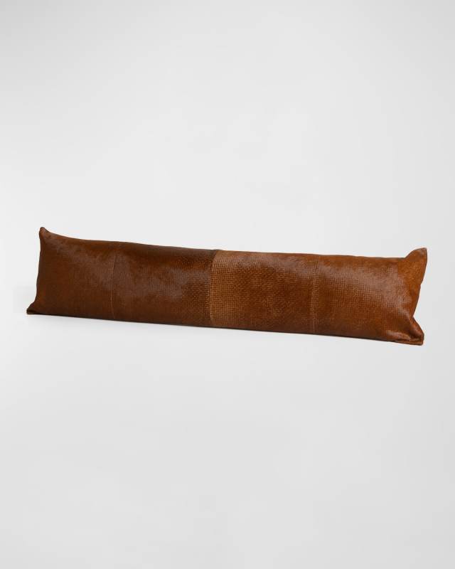 Weldon Long Hairhide Lumbar Throw Pillow, 12" x 48"