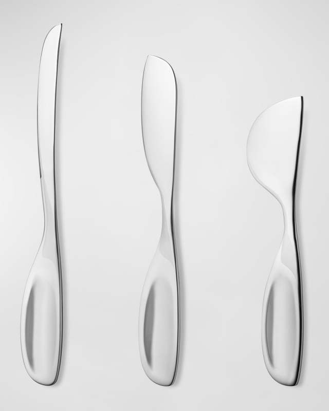 Alfredo Stainless Steel Cheese Knives, Set of 3