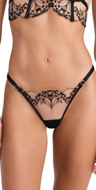 Bluebella Marisa Thong Black/Sheer