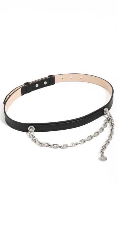 rag & bone Mari Chain Belt Black